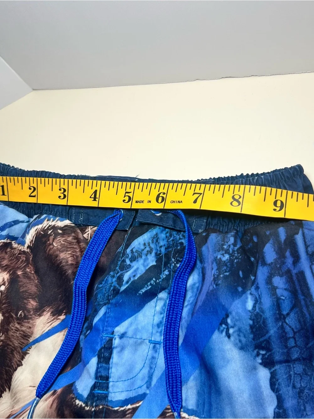 Vintage Y2k Graphic King Kong Board Shorts Swim Trunks Liner Drawstring Pockets